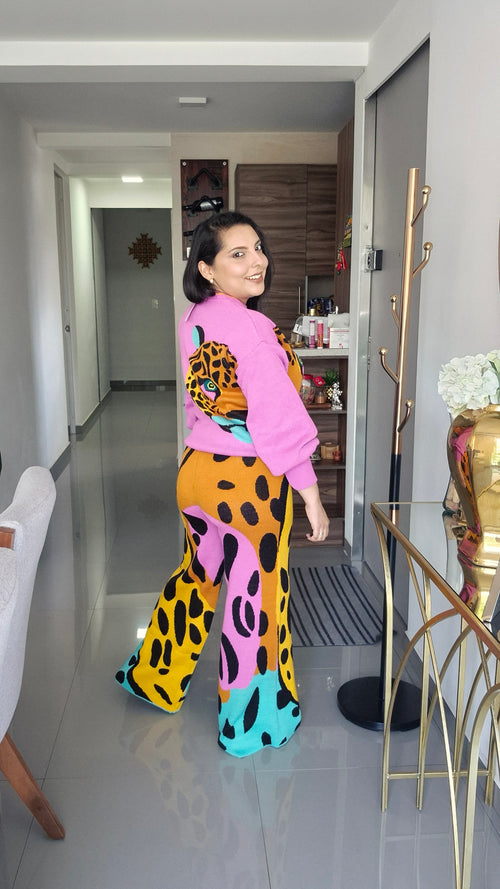 Set Leopardo Magenta