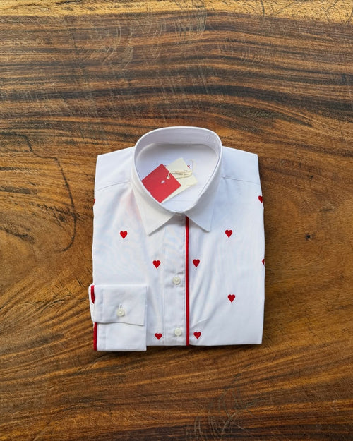 Camisa Mini Corazones Red