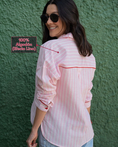 Camisa Rayas Rosa