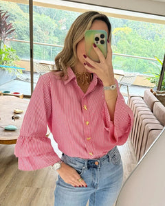 Camisa Rayada Pink