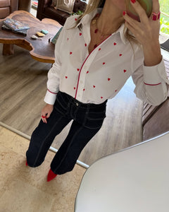 Camisa Mini Corazones Red
