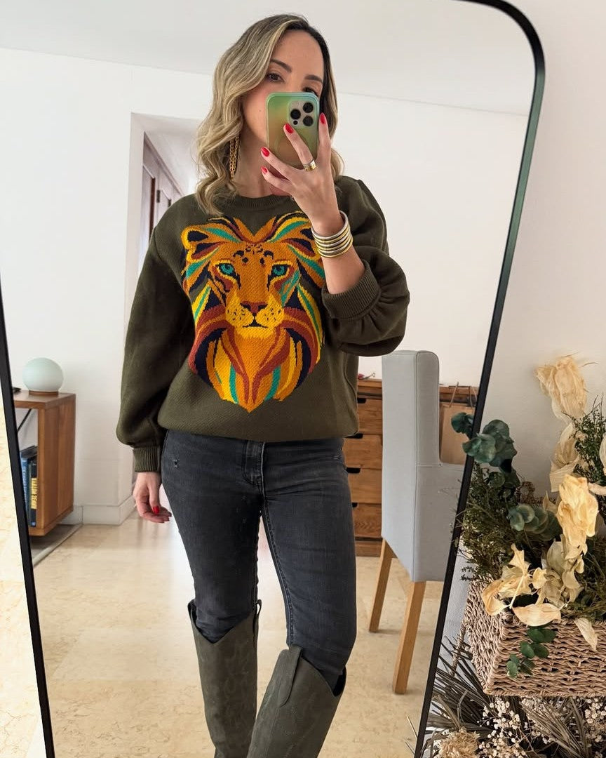 Sweater León Green.