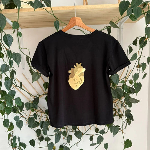 Playera Corazón Golden