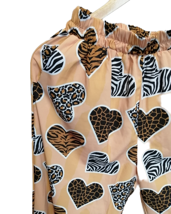 Pantalón Corazones Print