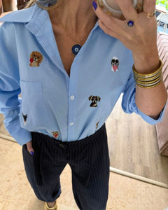 Camisa Doggie Blue