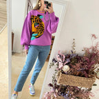 Sweater Leopardo Magenta
