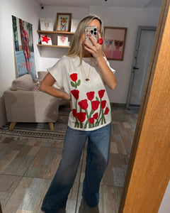 Playera Flores