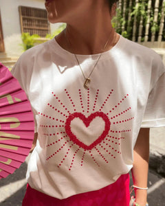 Playera Corazón Estallado