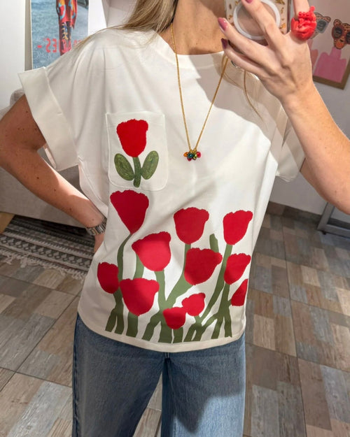 Playera Flores