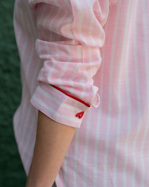 Camisa Rayas Rosa