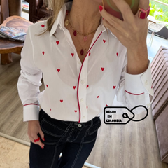 Camisa Mini Corazones Red