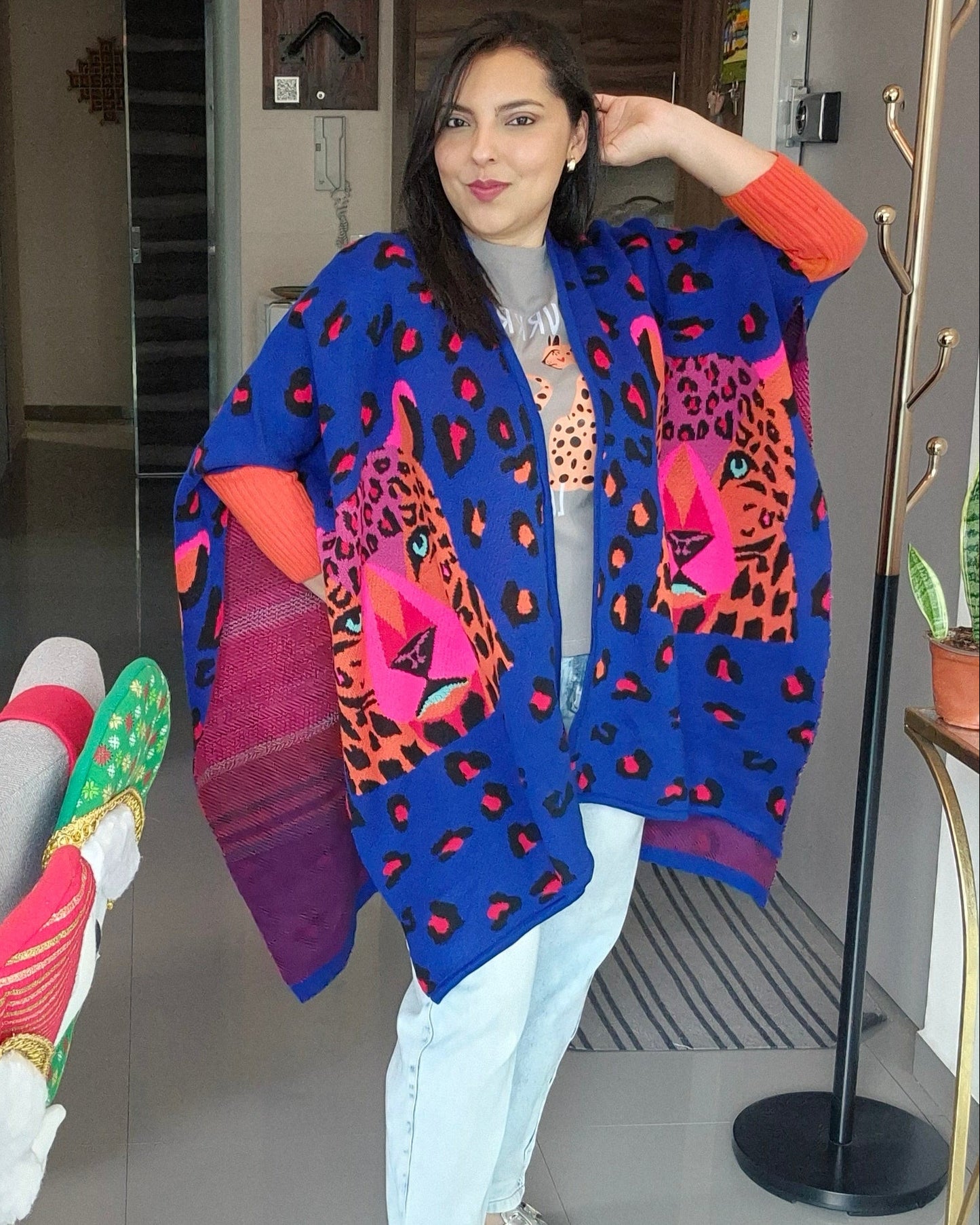 Capa Leopardo Azul