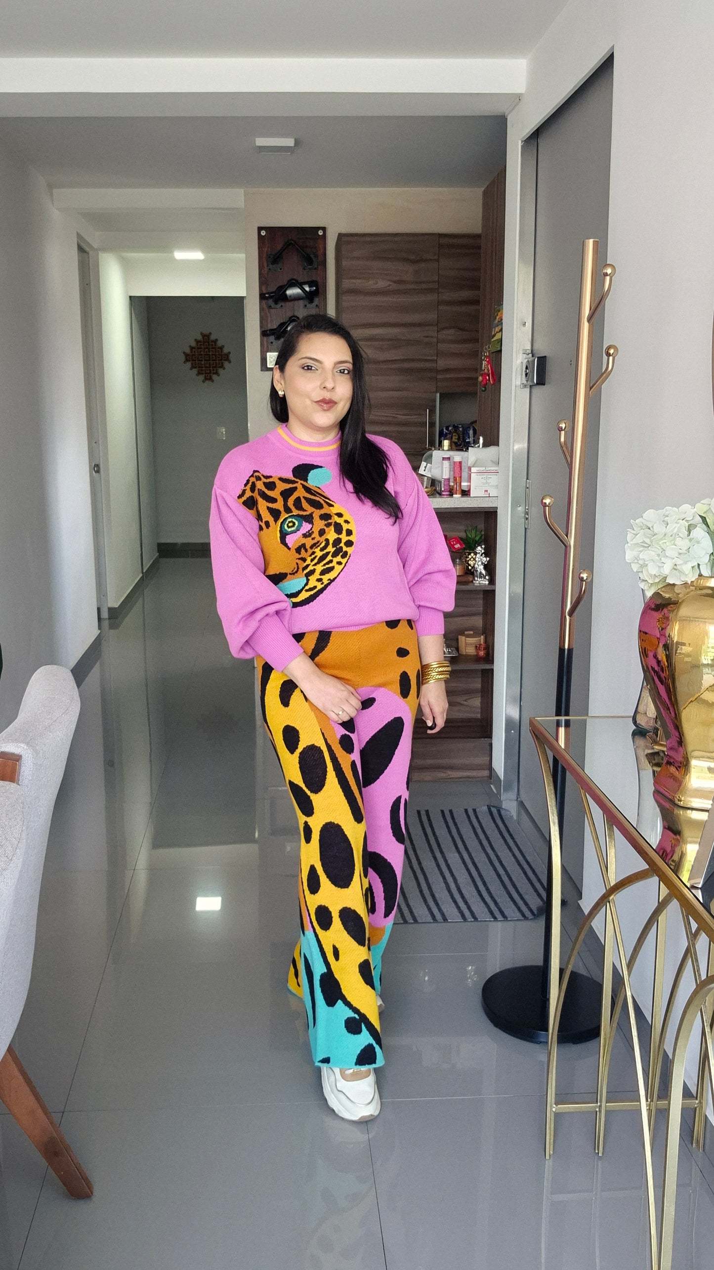 Set Leopardo Magenta
