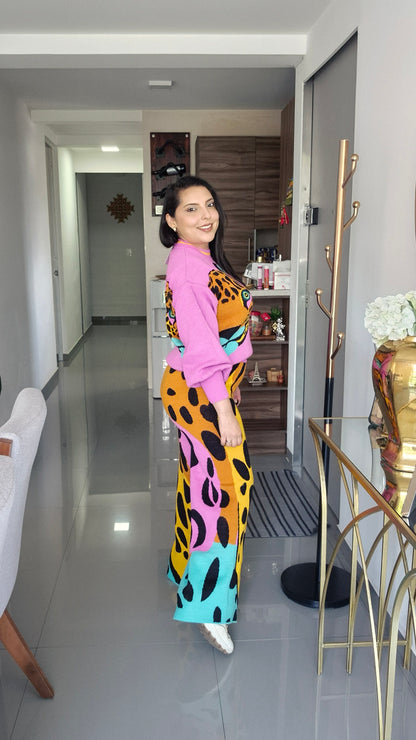 Set Leopardo Magenta