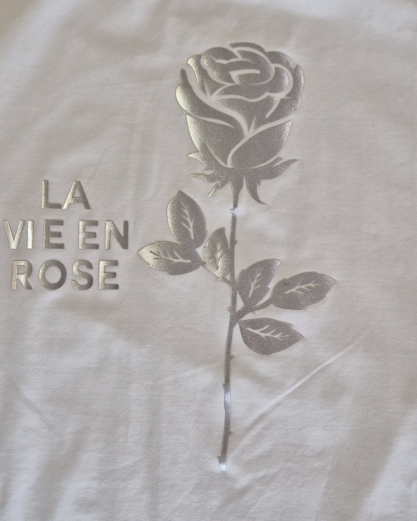 Playera Silver Rose