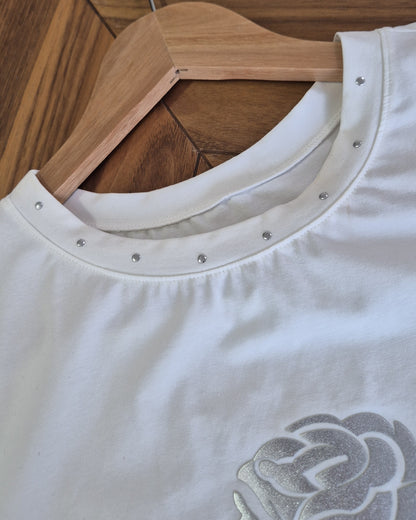 Playera Silver Rose