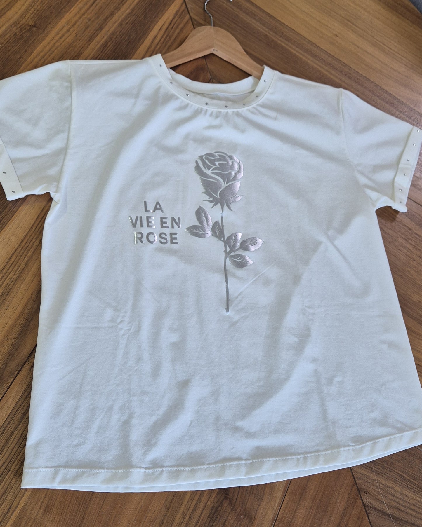 Playera Silver Rose