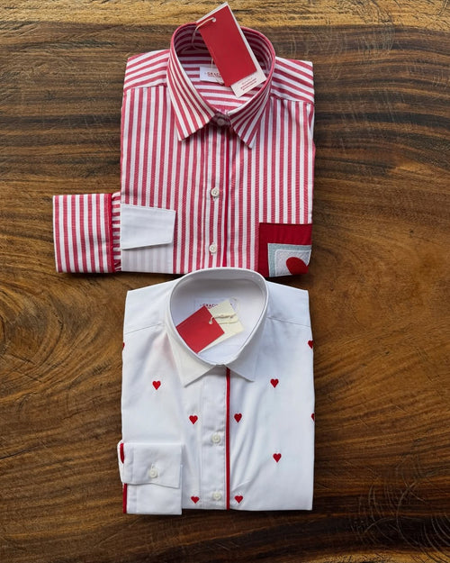 Camisa Mini Corazones Red