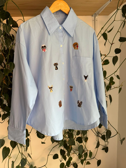 Camisa Doggie Blue
