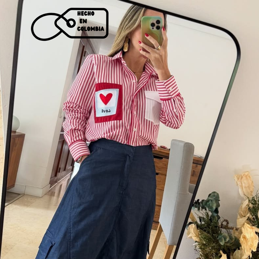 Camisa Rayas Pink