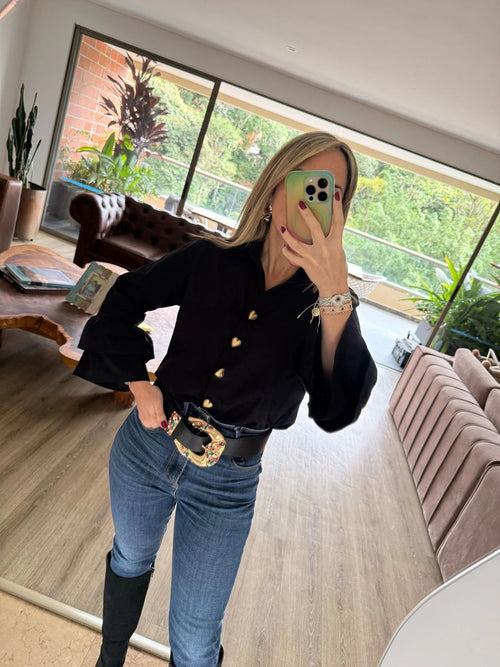 Camisa Golden Heart