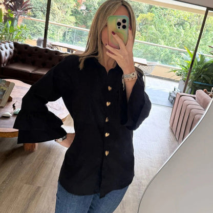 Camisa Golden Heart