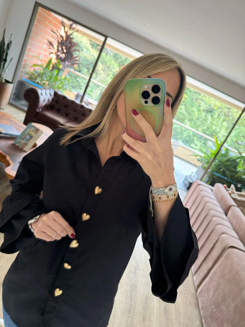 Camisa Golden Heart