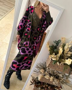 Set Military Rosa Print Capa & Falda