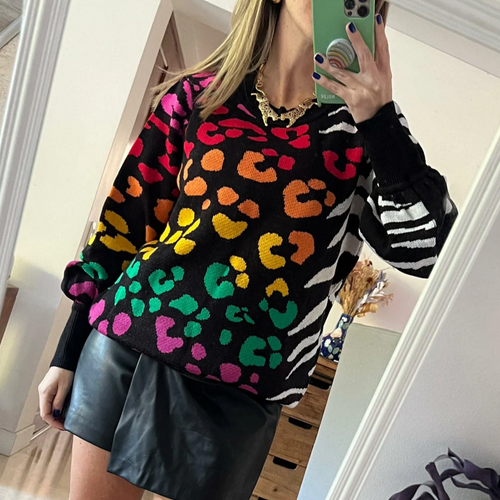 Sweater Cebra Leopardo