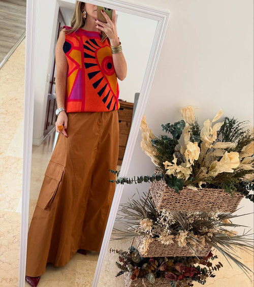 Falda Camel