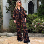 Set Tigre Negro Sweater Abierto