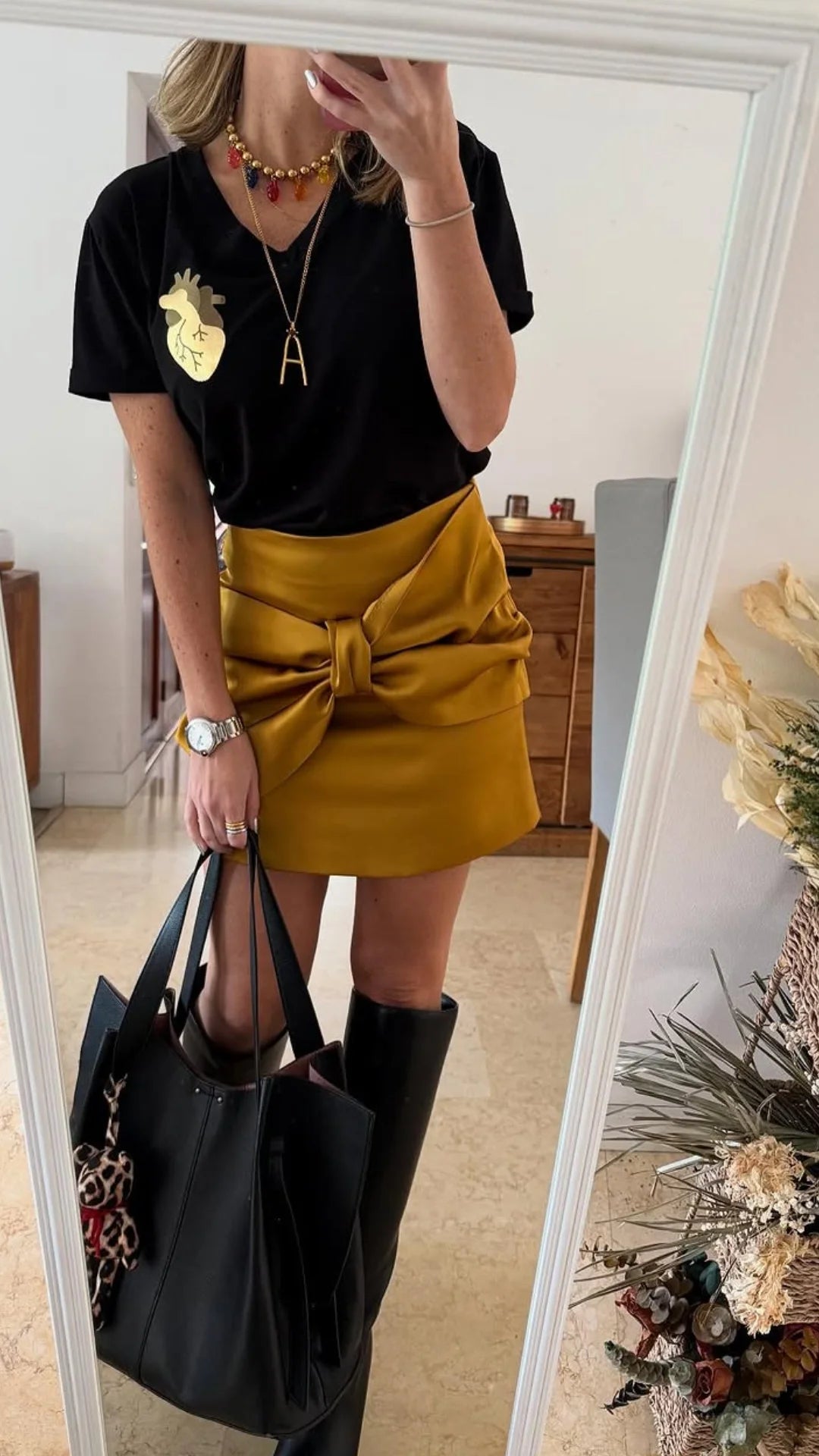 Playera Corazón Golden