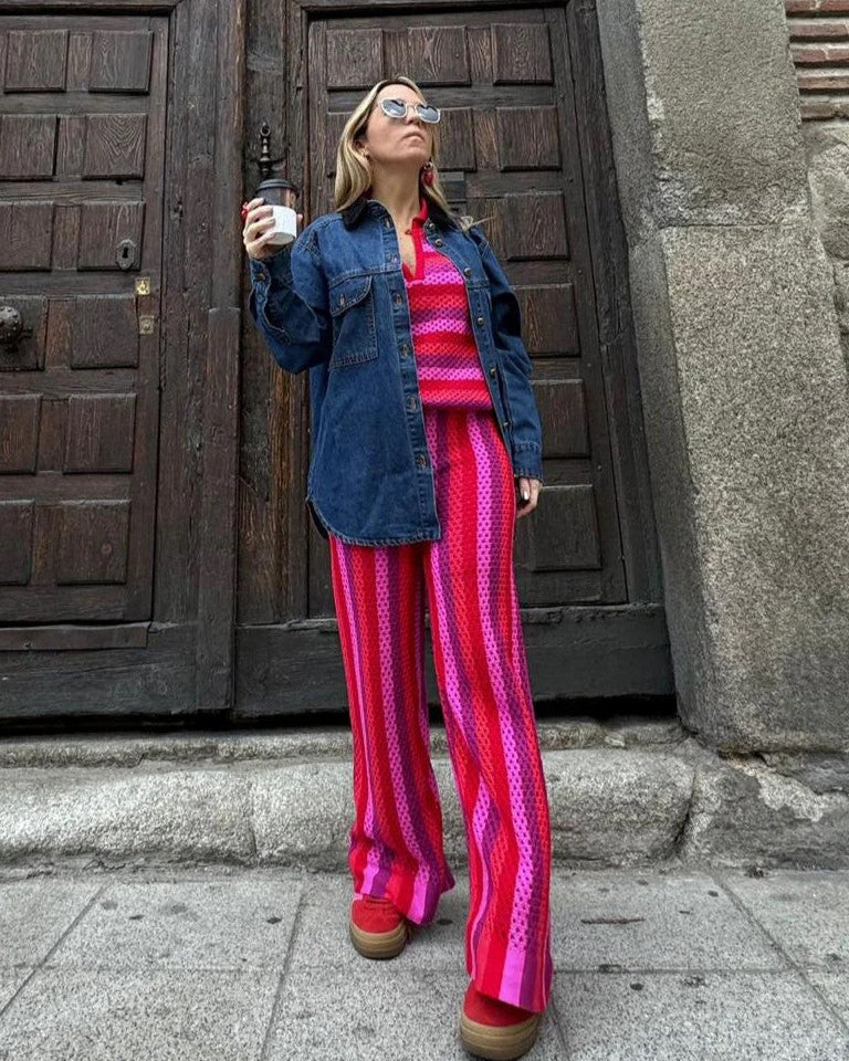 Set Calados Fucsia