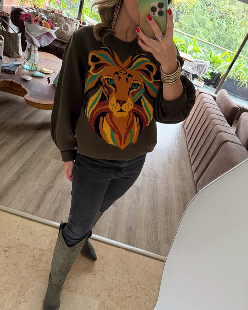 Sweater León Green.