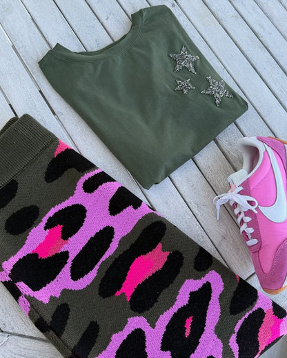 Playera Green Stars.