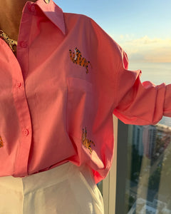 Camisa Tigre Rosa