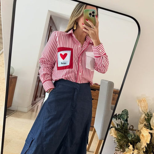 Camisa Rayas Pink
