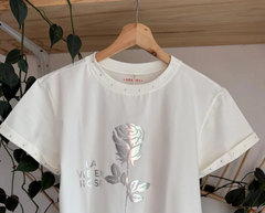 Playera Silver Rose
