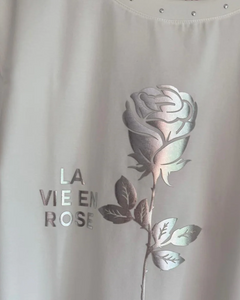 Playera Silver Rose