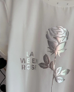 Playera Silver Rose