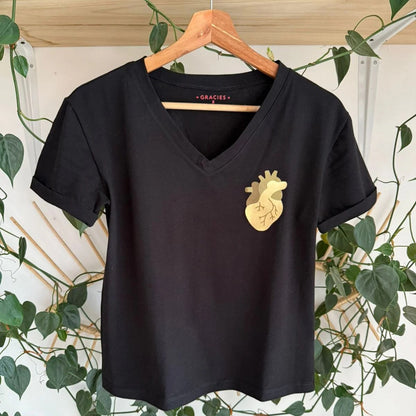 Playera Corazón Golden