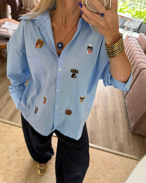 Camisa Doggie Blue