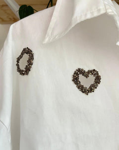 Camisa Corazones Brillantes