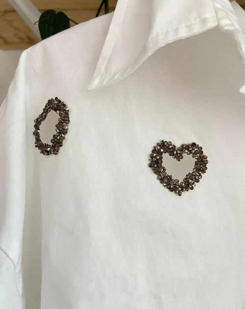 Camisa Corazones Brillantes
