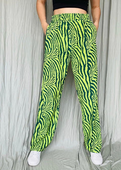Pantalón Cebra Verde