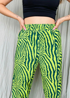 Pantalón Cebra Verde