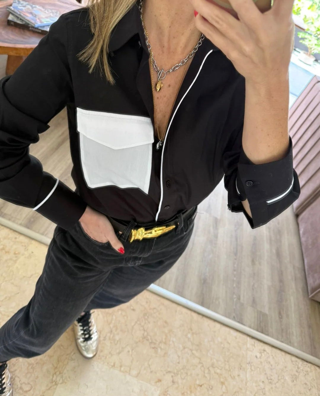 Camisa Black & White