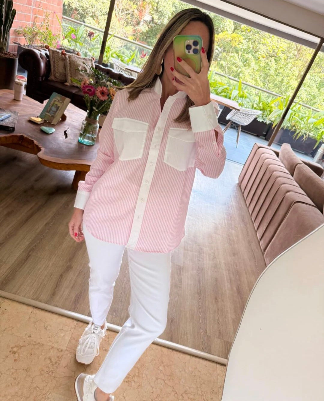 Camisa Mao Pink
