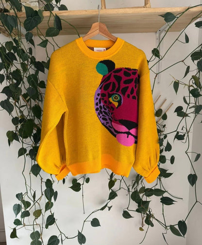 Sweater Leopardo amarillo