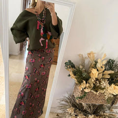 Falda Caballo Fino Satín